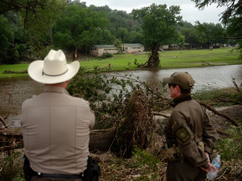 Camp Mystic às margens do Rio Guadalupe, em Hunt, Texas, fotografado em 5 de julho de 2025
