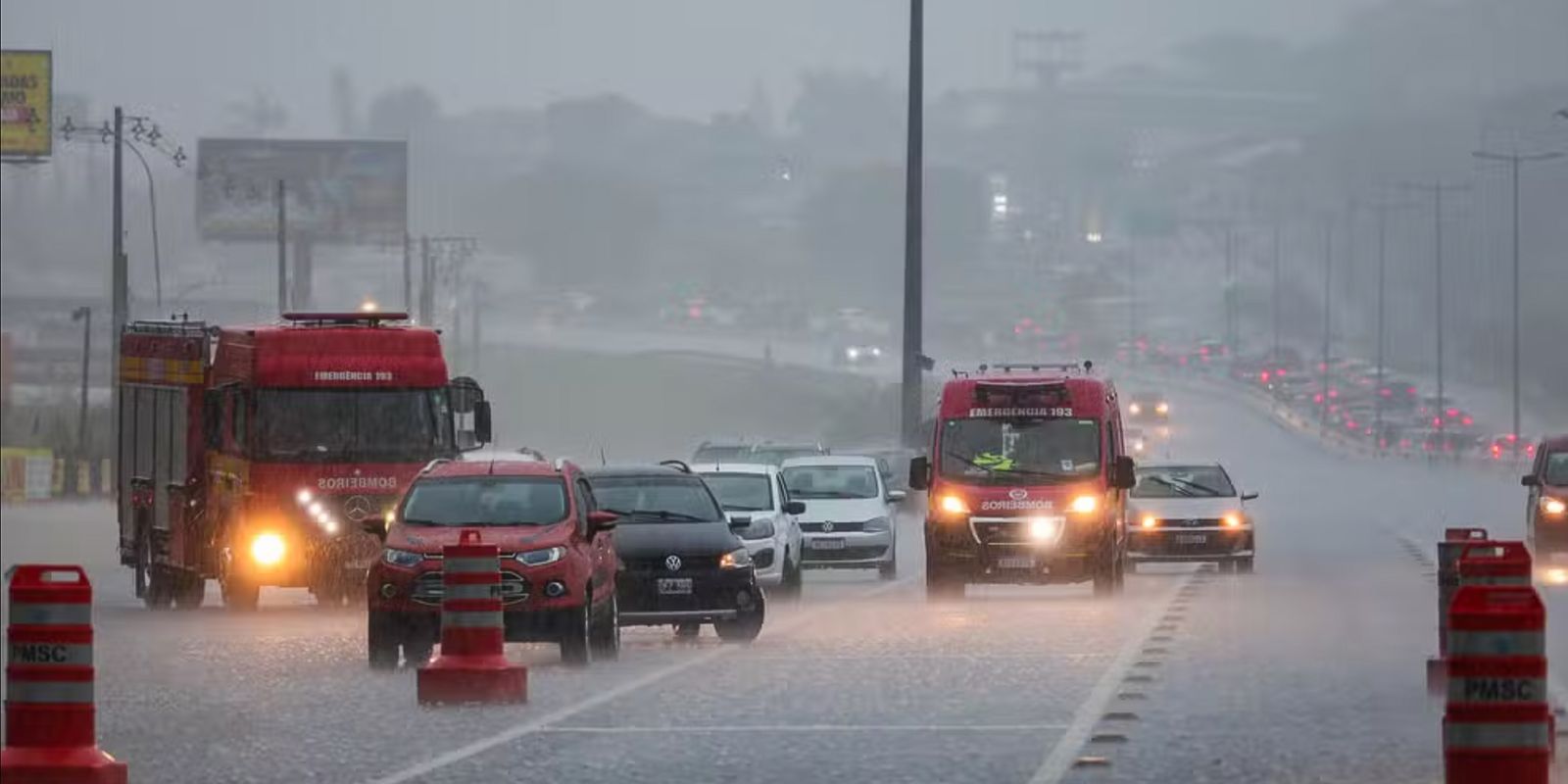 Chuva intensa em Santa Catarina
