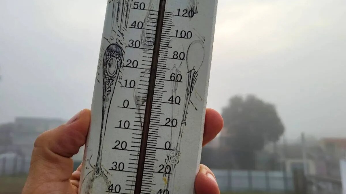Curitiba bate recorde de menor temperatura do ano: 2,4°C — e o nevoeiro que impediu a geada