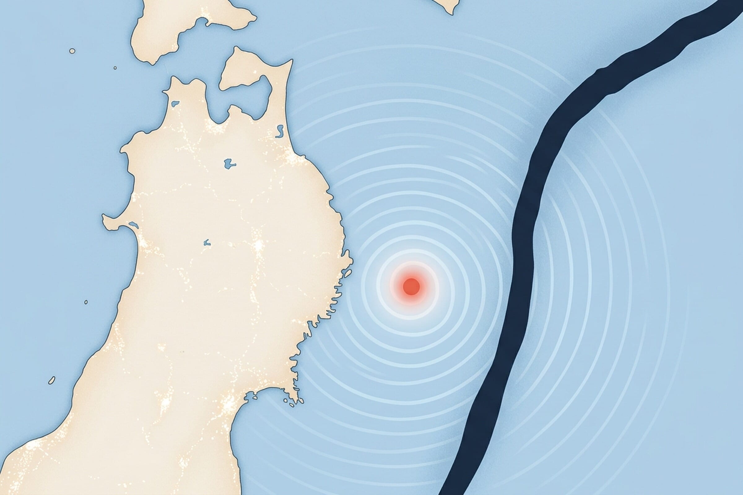 Terremoto atinge a costa de Sanriku, no Japão